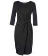 BK451 2287 Brook Taverner Ladies Jersey Stretch Neptune Dress Black colour image